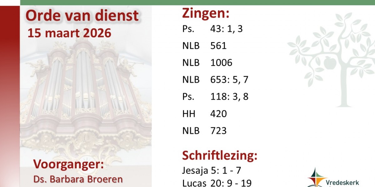 Kerkdienst - 4e 40 dagentijd